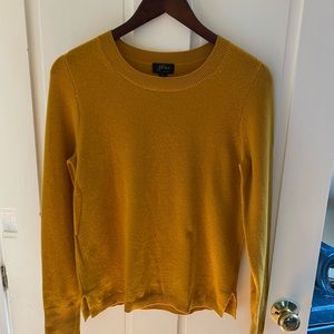 JCrew Gold Cashmere Sweater